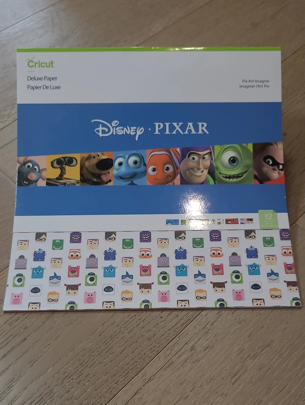 New Disney Pixar Paper Pack 12x12 Character Cardstock Heavy